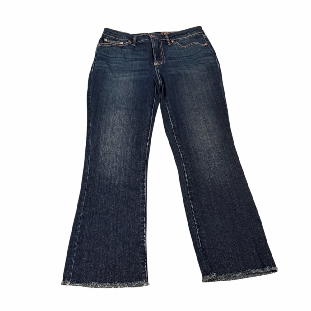 Seven7 Fashion Jeans Medium Wash Raw Hem Size 4